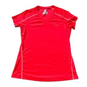 Columbia Zero Rules Women's S Red Omni-Freeze Cooling T-Shirt Sweat Activated S